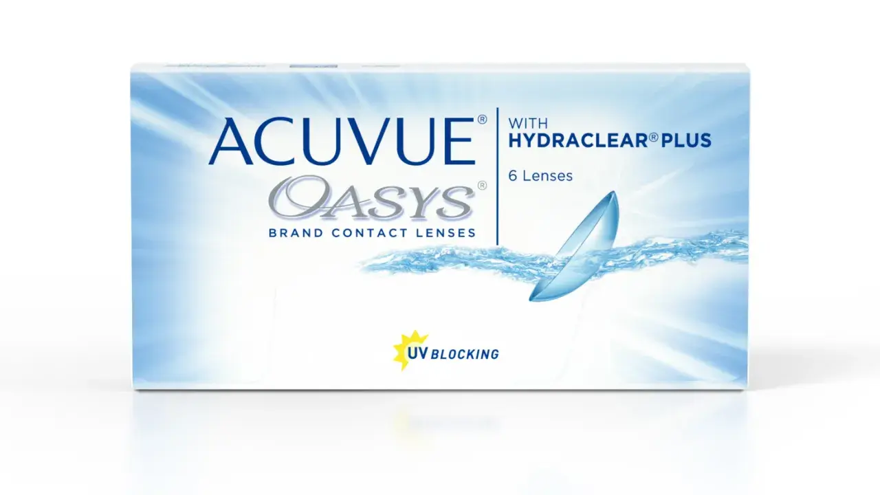 Opakowanie soczewek sferycznych ACUVUE OASYS z technologią HYDRACLEAR PLUS. 6 sztuk.