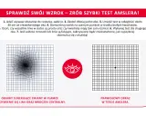 Test Amslera: zniekształcone linie i mroczek centralny to objawy sugerujące zmiany w plamce. Plamka bez refleksu co to znaczy? Skonsultuj się z okulistą.